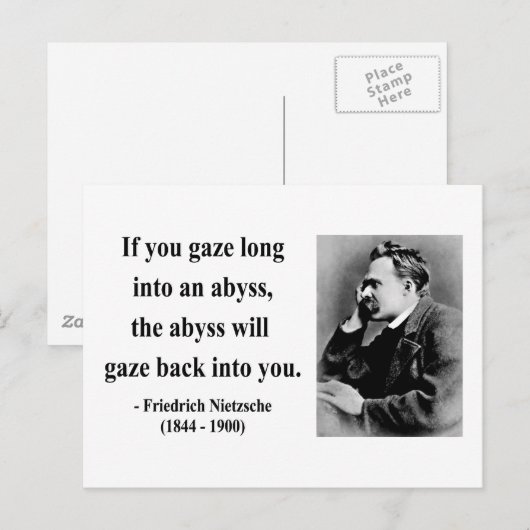 Nietzsche Quote 4b Briefkaart (Voorkant / Achterkant)