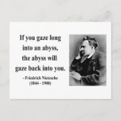 Nietzsche Quote 4b Briefkaart (Voorkant)