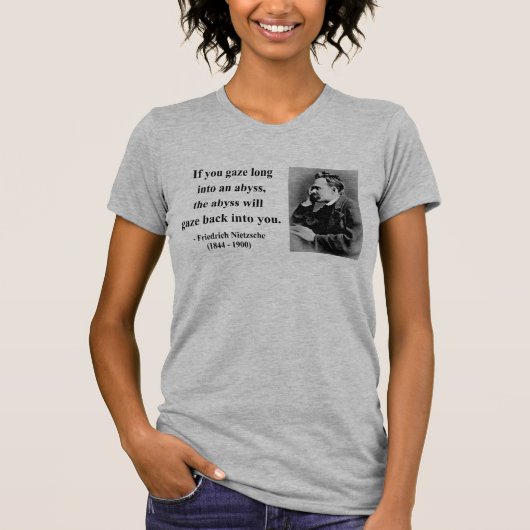 Nietzsche Quote 4b T-shirt (Voorkant)