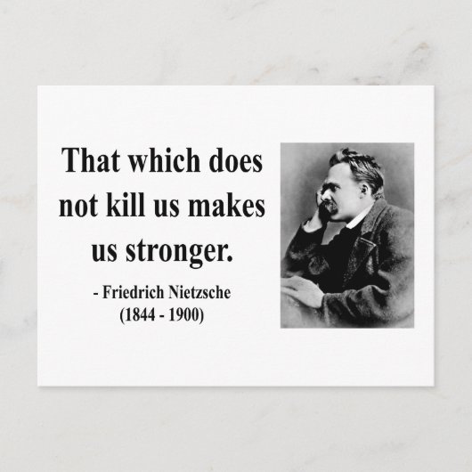 Nietzsche quote 5b briefkaart (Voorkant)