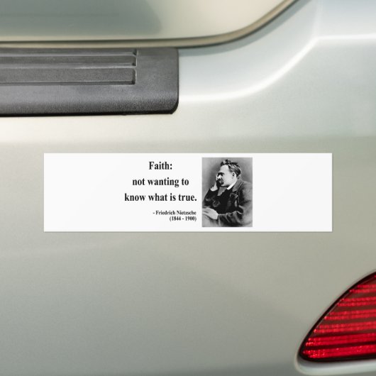 Nietzsche Quote 5b Bumpersticker (Op auto)