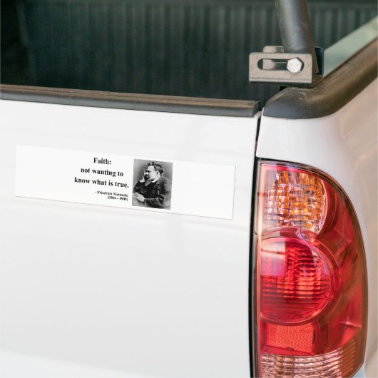 Nietzsche Quote 5b Bumpersticker (Op Truck)