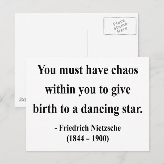Nietzsche Quote 6a Briefkaart (Voorkant / Achterkant)