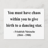 Nietzsche Quote 6a Briefkaart (Voorkant)