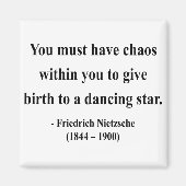 Nietzsche Quote 6a Magneet (Voorkant)