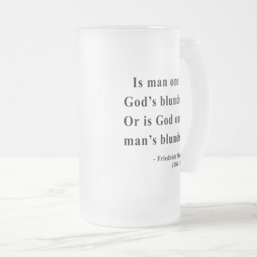 Nietzsche Quote 6a Matglas Bierpul (Voorkant rechts)