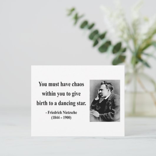 Nietzsche Quote 6b Briefkaart (Staand voorkant)