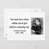 Nietzsche Quote 6b Briefkaart (Voorkant / Achterkant)