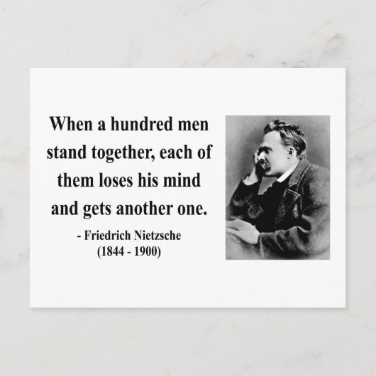 Nietzsche Quote 7b Briefkaart (Voorkant)