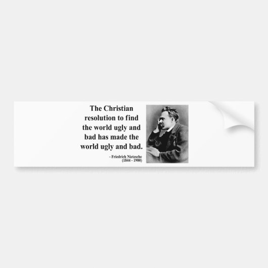 Nietzsche Quote 8b Bumpersticker (Voorkant)