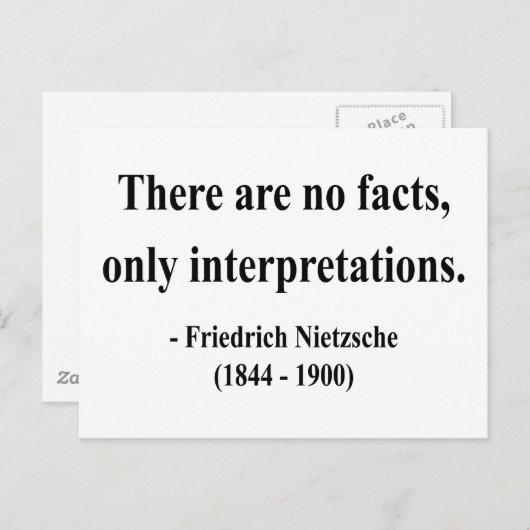 Nietzsche Quote 9a Briefkaart (Voorkant / Achterkant)
