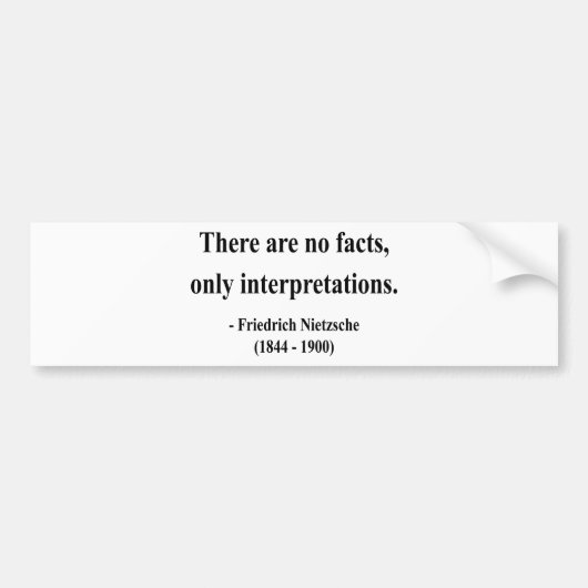 Nietzsche Quote 9a Bumpersticker (Voorkant)