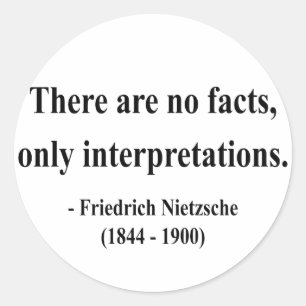 Nietzsche Quote 9a Ronde Sticker