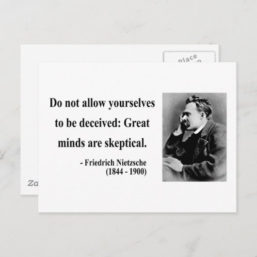 Nietzsche Quote 9b Briefkaart (Voorkant / Achterkant)