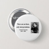 Nietzsche Quote 9b Ronde Button 5,7 Cm (Voorkant /achterkant)