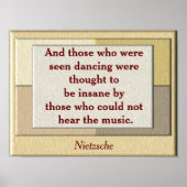 Nietzsche quote - art poster (Voorkant)
