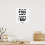 Nietzsche Quote - Love Life Poster (Keuken)