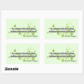 Nietzsche Rechthoekige Sticker (Vel)