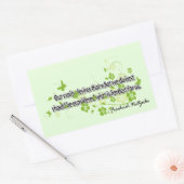 Nietzsche Rechthoekige Sticker (Envelop)