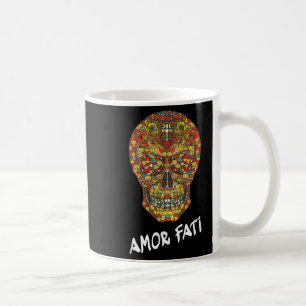 Nietzsche Stoïcijnse citaat filosoof Sugar Skull A Koffiemok