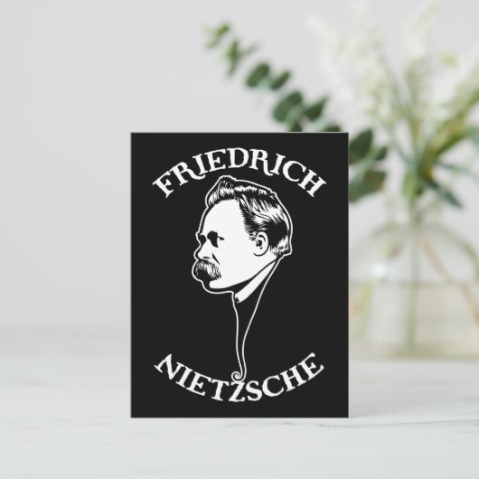 Nietzsche - sv briefkaart (Staand voorkant)