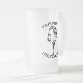 Nietzsche - sv matglas bierpul (Voorkant rechts)
