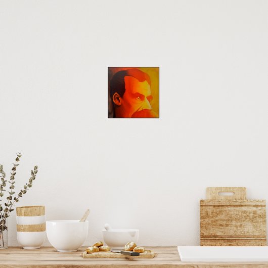 Nietzsche (Ubermensch) Poster (Keuken)