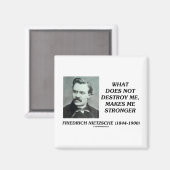 Nietzsche wat me niet vernietigt maakt sterker magneet (Voorkant / Achterkant)