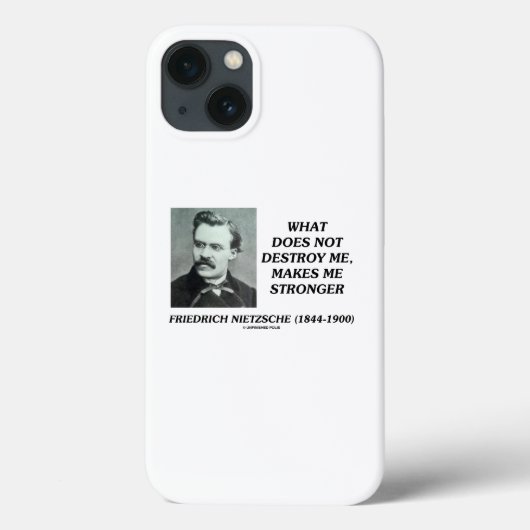 Nietzsche wat niet vernietigt maakt me sterker Case-Mate iPhone case (Achterkant)