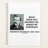 Nietzsche wat niet vernietigt maakt me sterker planner (Voorkant)