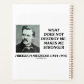 Nietzsche wat niet vernietigt maakt me sterker planner (Achterkant)