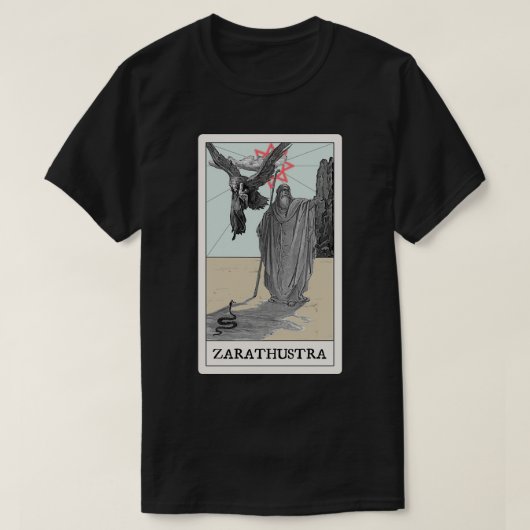 Nietzschex27s Zarathustra Tarot T-shirt (Design voorkant)