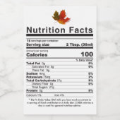 NIEUW 2020 esdoornstroopblad Voorberekende Voeding Voedselcontainer Etiket (Enkel label)