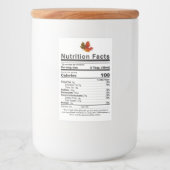 NIEUW 2020 esdoornstroopblad Voorberekende Voeding Voedselcontainer Etiket (Voorkant)