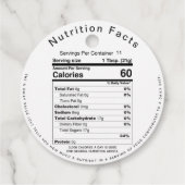 NIEUW 2020 Kraft Honey Nutrition Facts Label Bee (Achterkant)