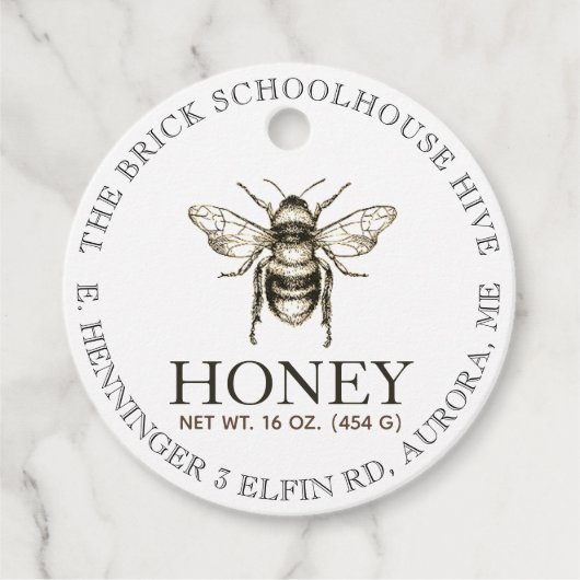 NIEUW 2020 Kraft Honey Nutrition Facts Label Bee (Voorkant)