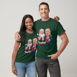 NIEUW 2024 Kerstmis - Trump en de kerstman vieren T-shirt