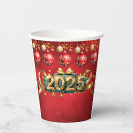 Nieuw 2025 jaar Red Cup Papieren Bekers