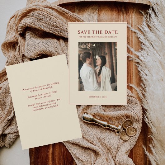 Nieuw 2026 Minimalistisch Foto Save The Date