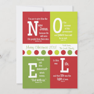 NIEUW 2-Sided Kerstmis van de Manuscript kaart-pas Feestdagenkaart