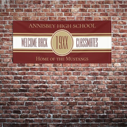 NIEUW! 6 Welkomstbanner voor voet klasse reunion Spandoek