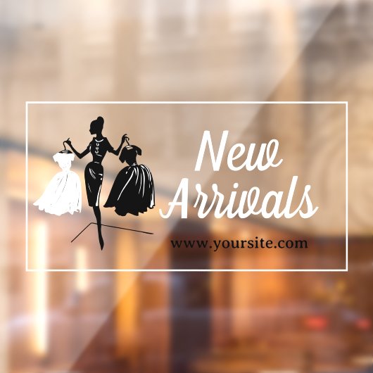 Nieuw aangekomen aangepast product promo vensterfo raamsticker (Vel 2)