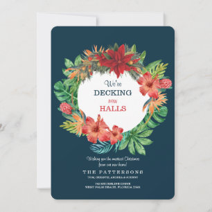 Nieuw aangelegde hallen verplaatste kerstflatkaart feestdagenkaart