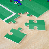 Nieuw Aangepast Voetbal en Spelers Legpuzzel (Zijkant)