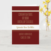 Nieuw! Aangepaste afstuderen bachelor Kaart (Gele Bloem)