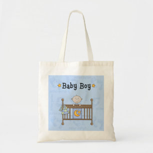 Nieuw 'aankomende baby Boy'-thema Luierse Canvas t Tote Bag