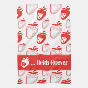 NIEUW "Aardbei ... velden voor eeuwig" Tea Towel Theedoek