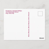 Nieuw adres Aankondiging Adirondack Chairs Porch Briefkaart (Achterkant)