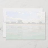 Nieuw adres aankondiging strand koppels (Achterkant)