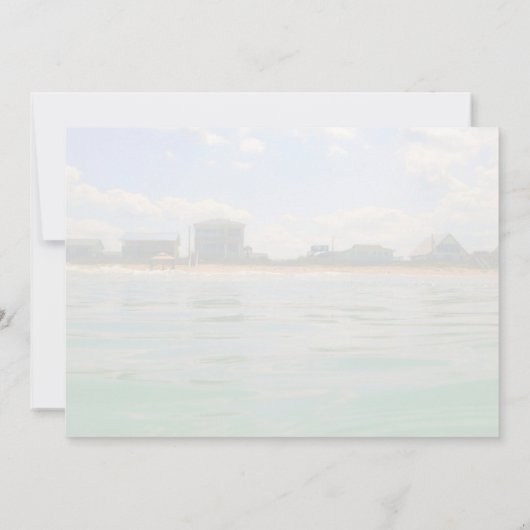 Nieuw adres aankondiging strand koppels (Achterkant)